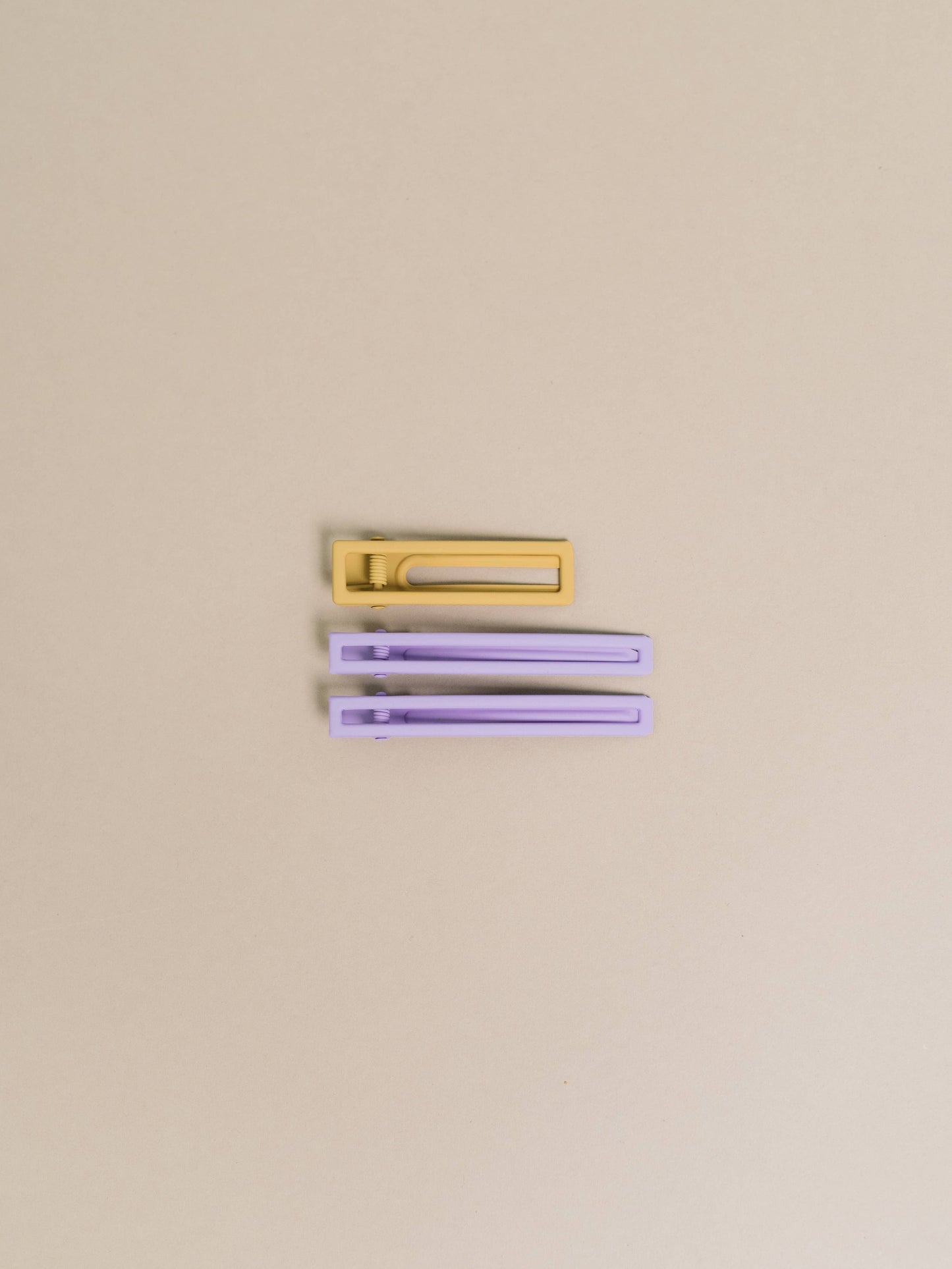 Yarrow | Lilac + Mustard | Alligator Hair Clip | NAT + NOOR