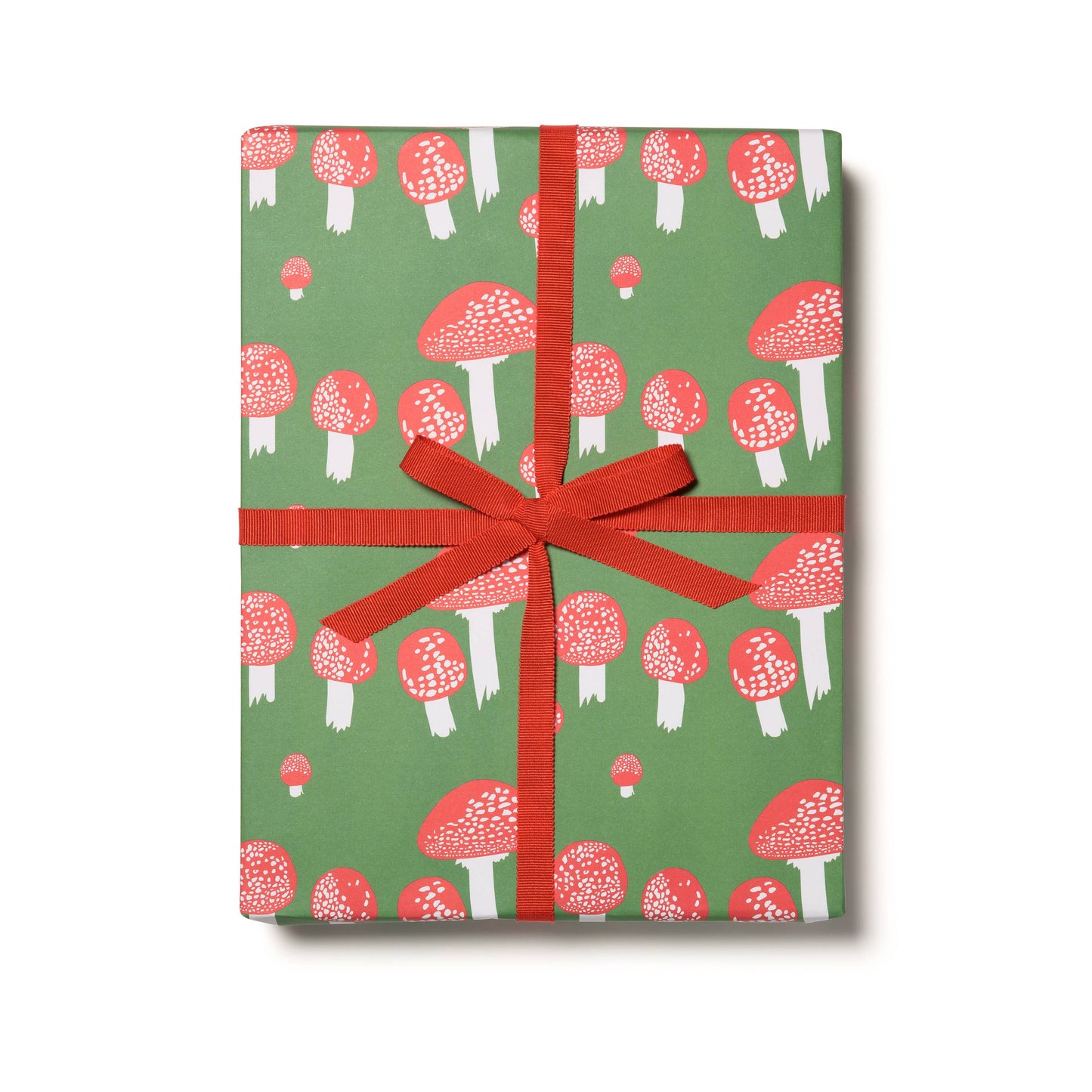 Red Cap Cards | Festive Mushrooms wrapping paper