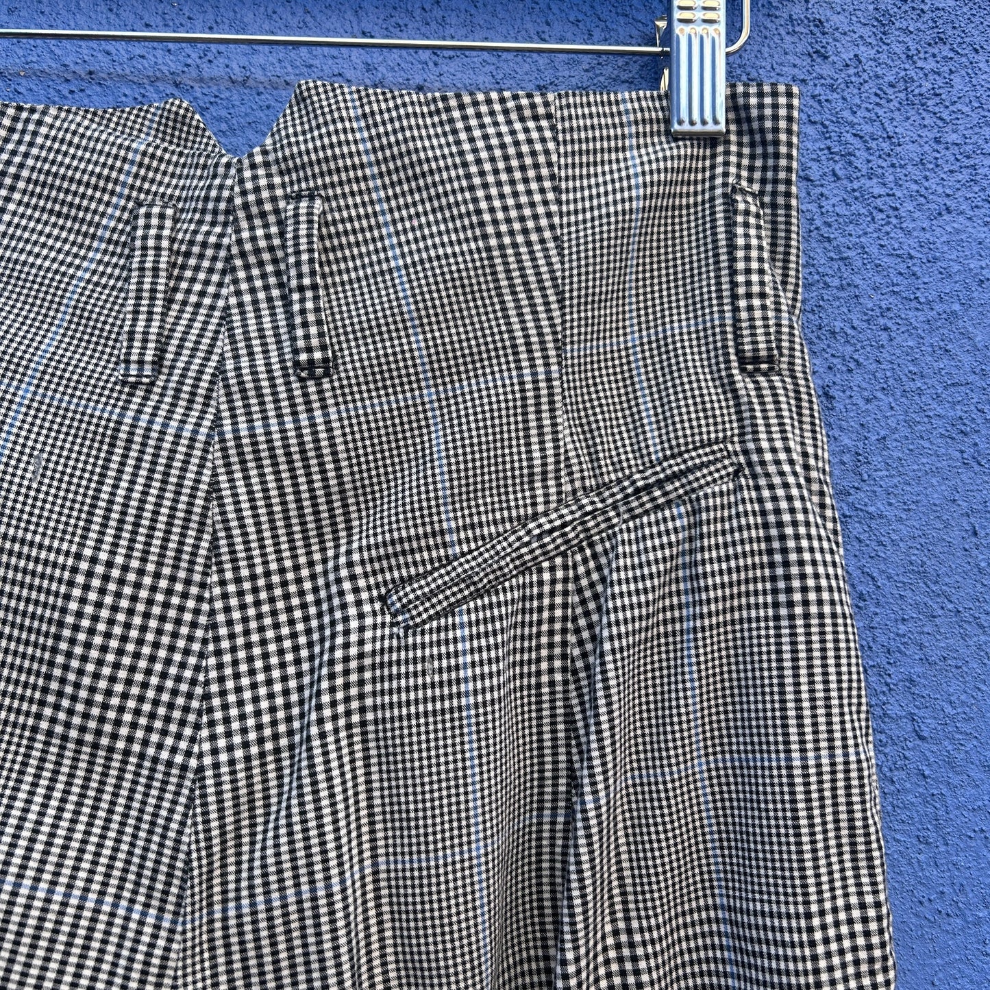vintage vivienne westwood 80s high waisted plaid cotton pant