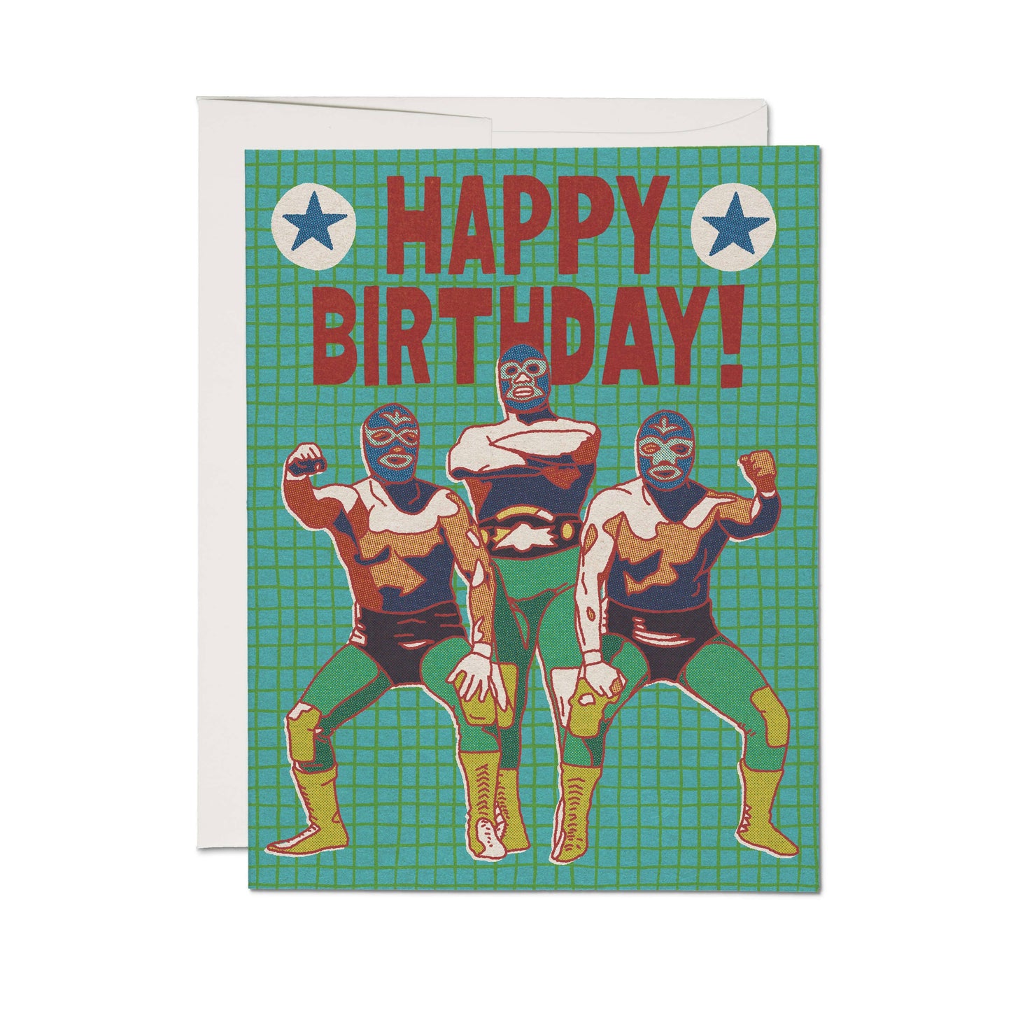 Luchador Birthday greeting card | Red Cap Cards