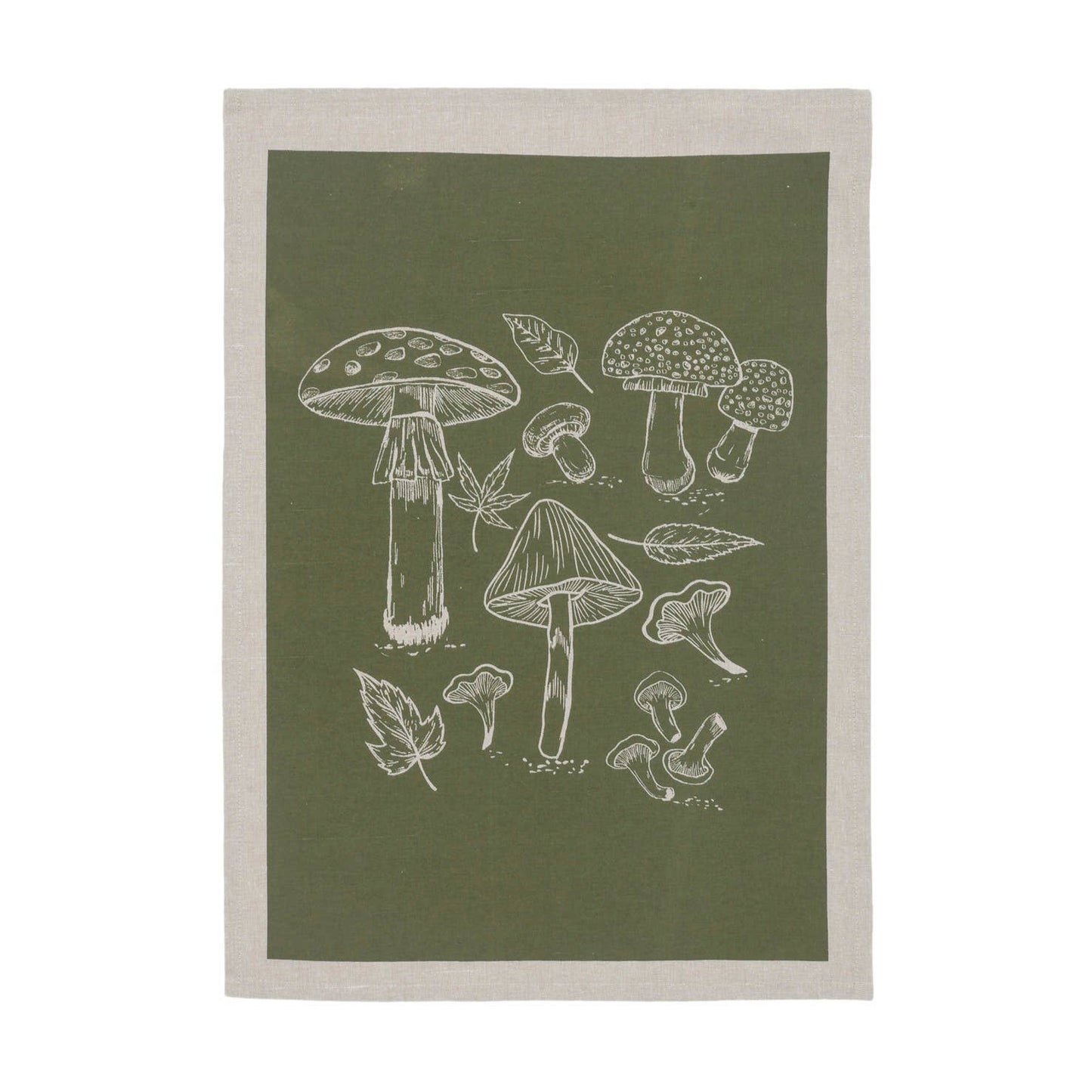 Green Mushroom Waffle Tea Towel | Raine & Humble