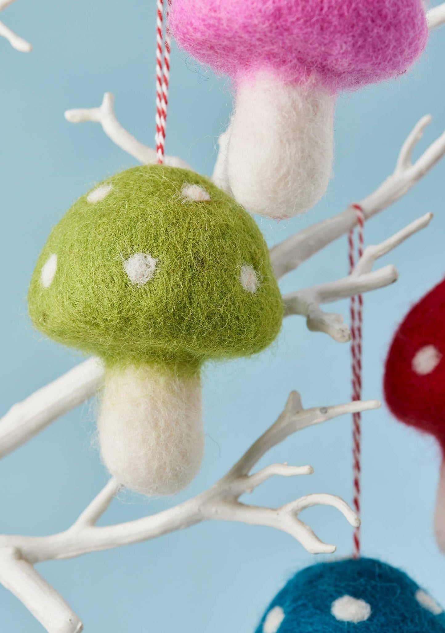 Felt Dotty Round Mushrooms | Namaste