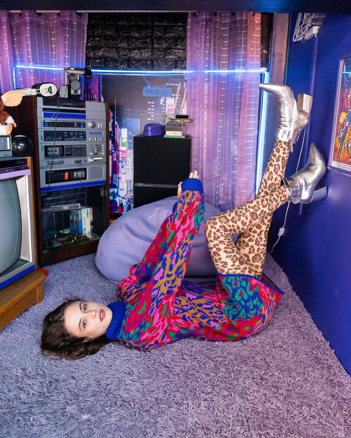 Pink Pop Leopard Print Sheer Tights | Sock Candy