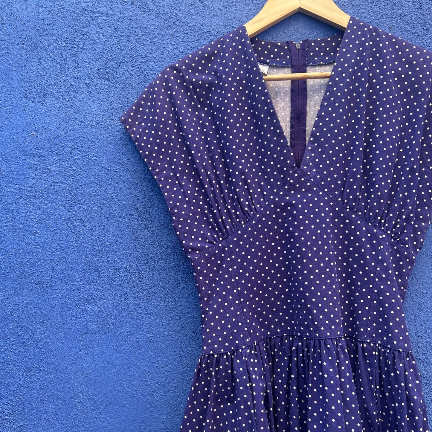 vintage 80s 90s laura ashley polka dot print cotton dress