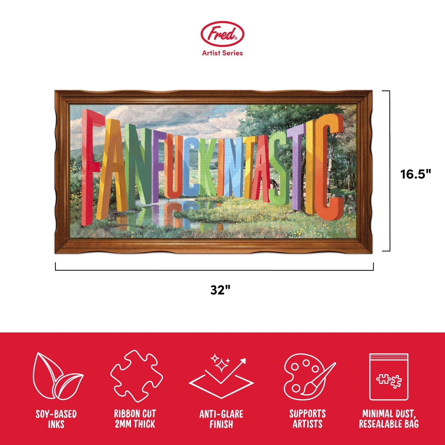 Fanfuckintastic Puzzle 1000 pc - Wayne White | Fred & Friends