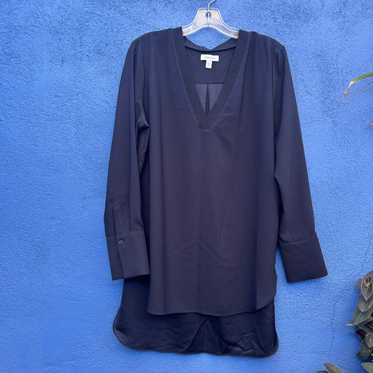 nordstrom v-neck black tunic