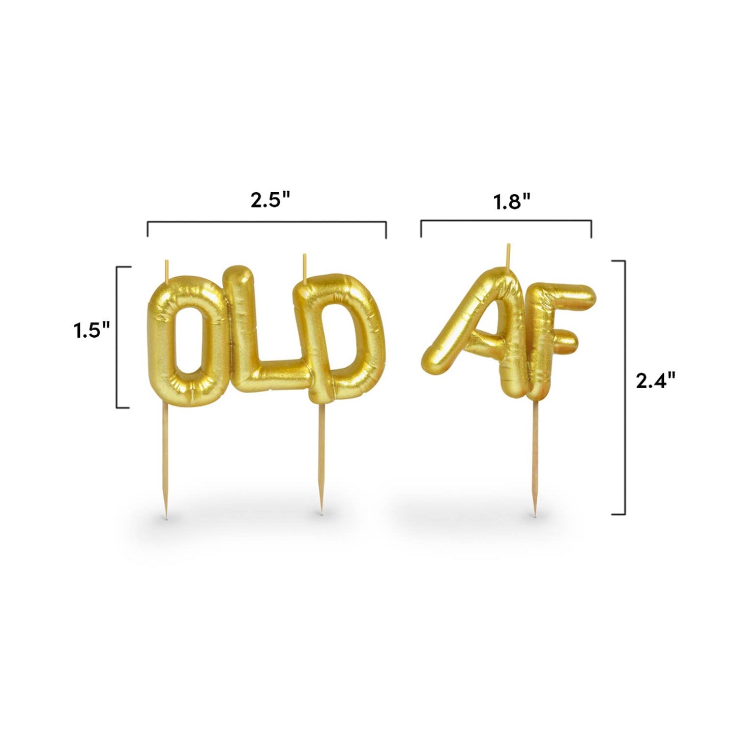 Old AF  LIGHTEN UP Party Candles  | Fred & Friends