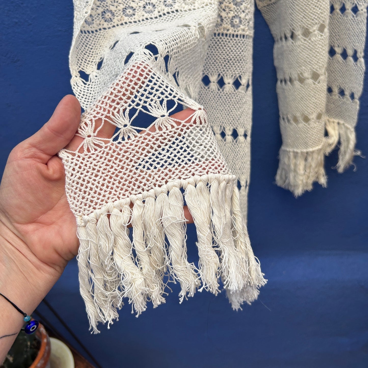crocheted lightweight scarf wrap shawl