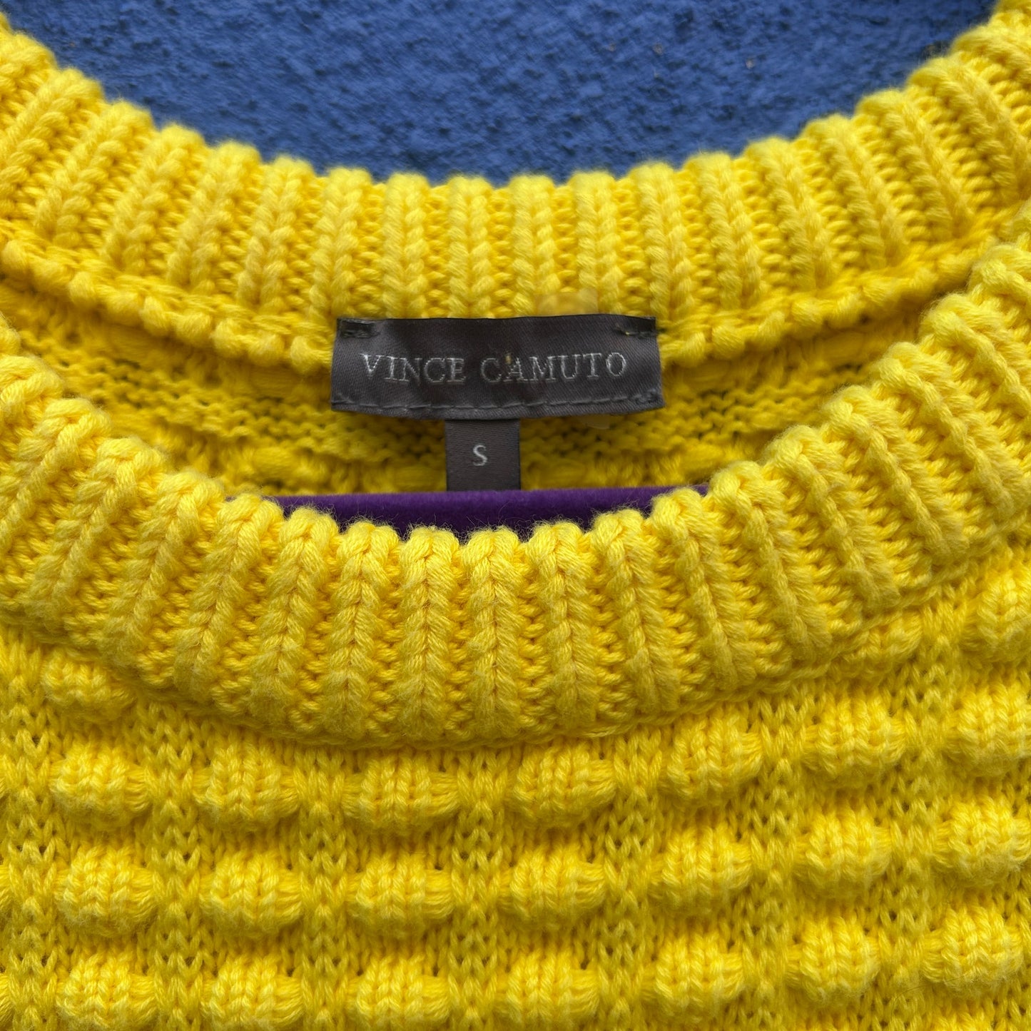 vince camuto yellow sweater vest