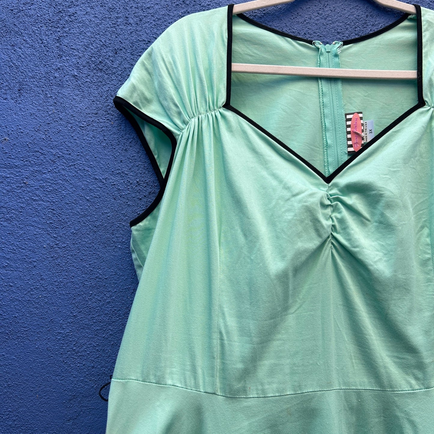 pinup couture seafoam green midi dress