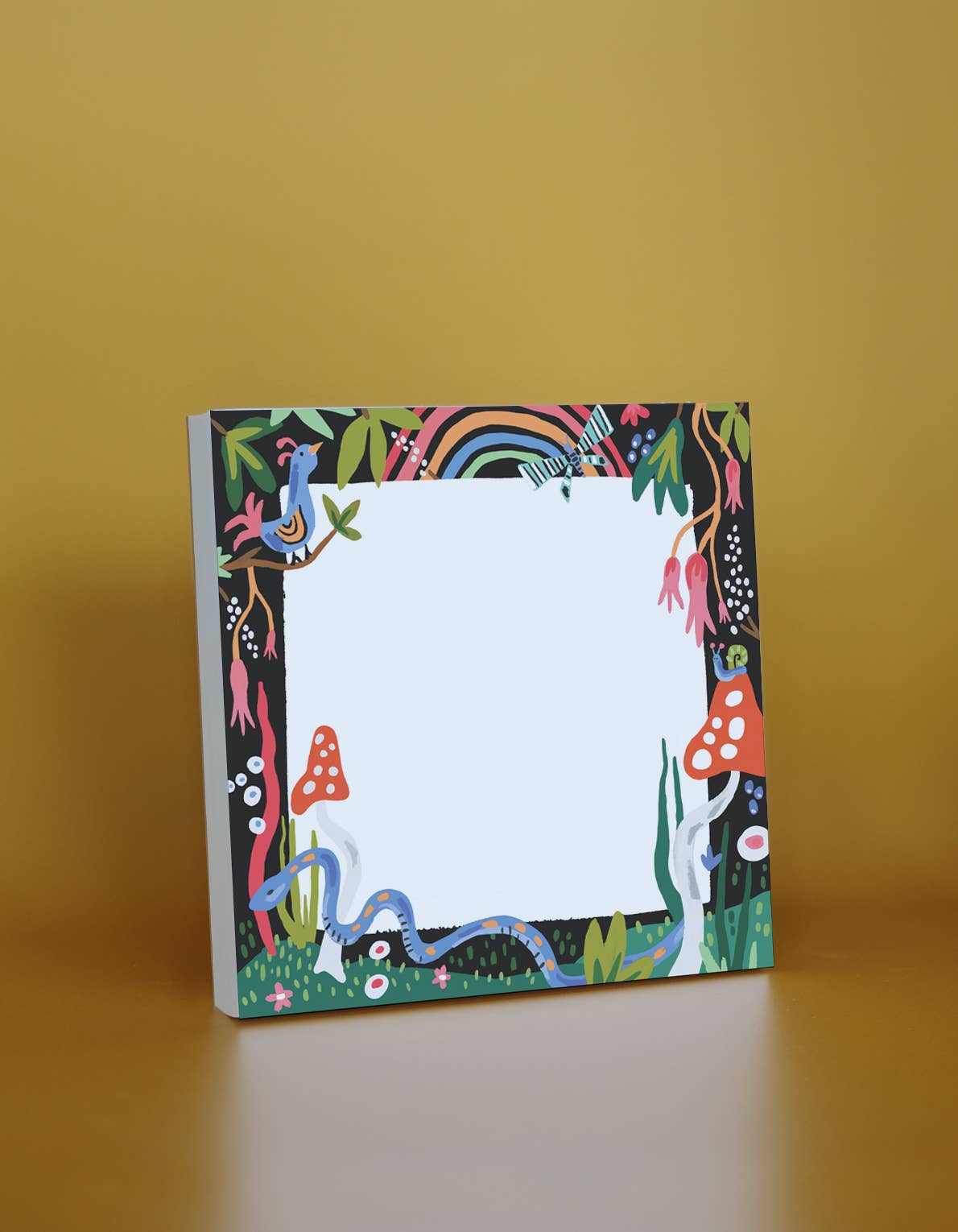 200-Sheet Jumbo Desk Pad | Mushroom Garden | Idlewild Co.