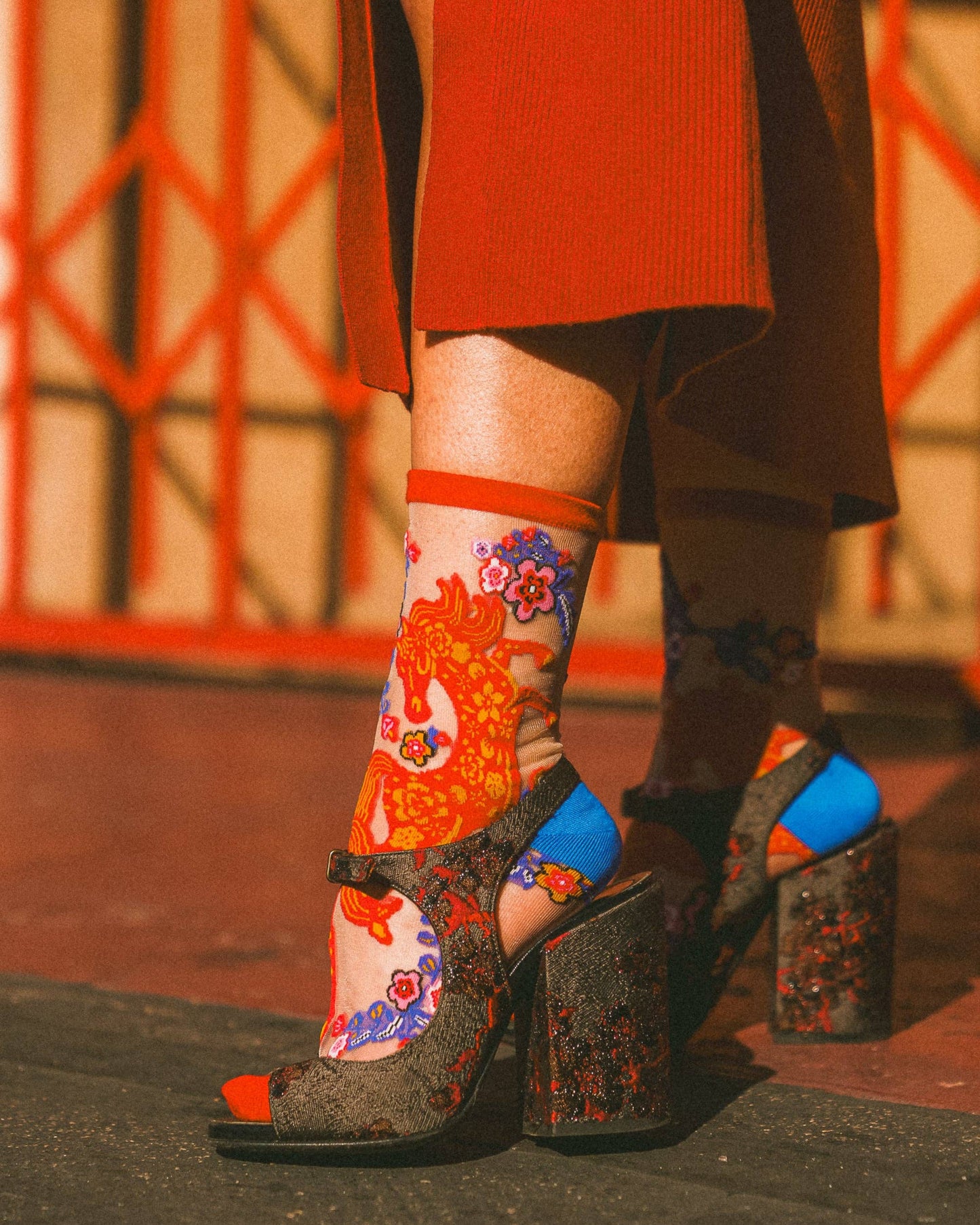 Year of the Horse Sheer Crew Sock | Sock Candy