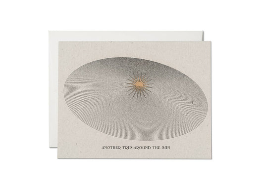 Around the Sun birthday greeting card | Red Cap Cards
