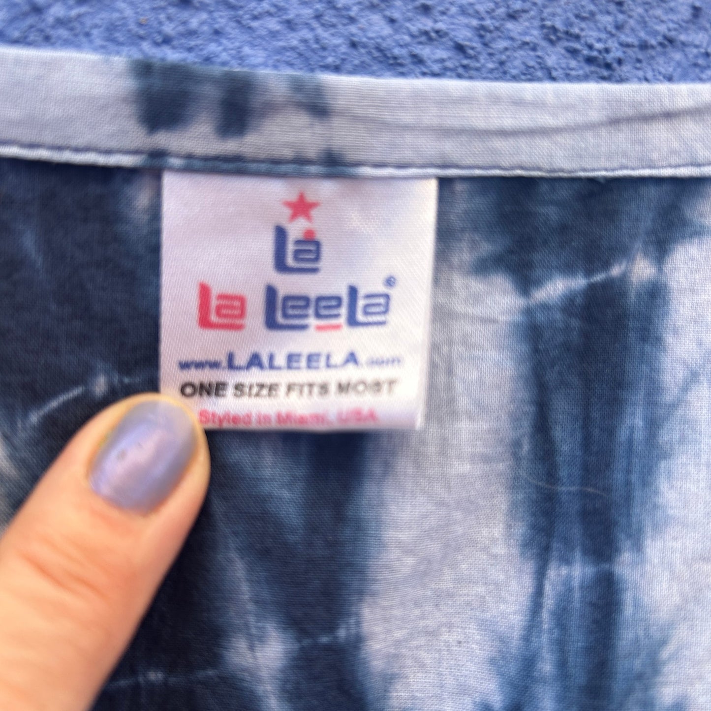 la la leela tie dye cotton caftan