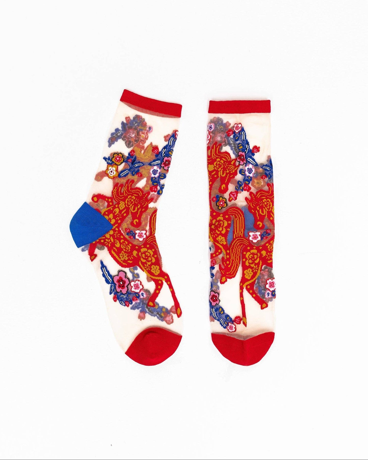 Year of the Horse Sheer Crew Sock | Sock Candy