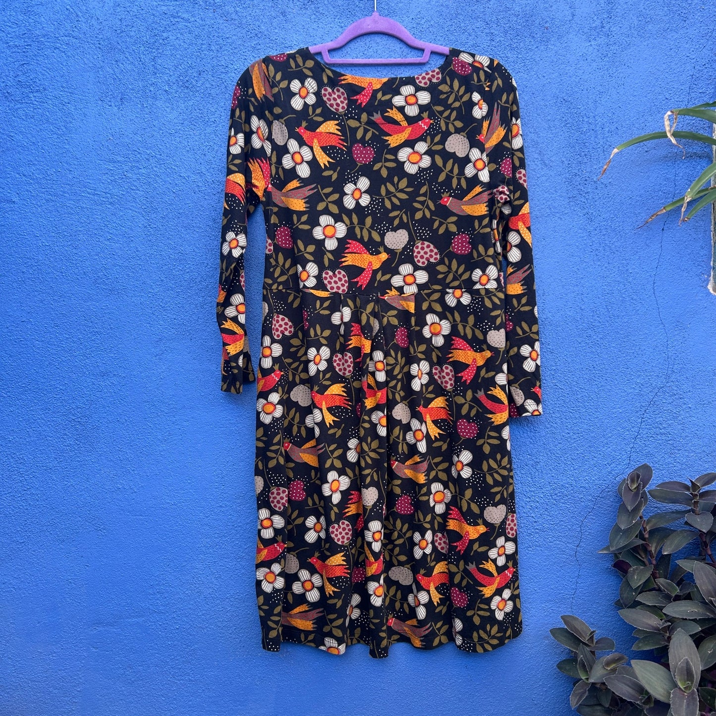 gudrun sjoden floral and bird print dress