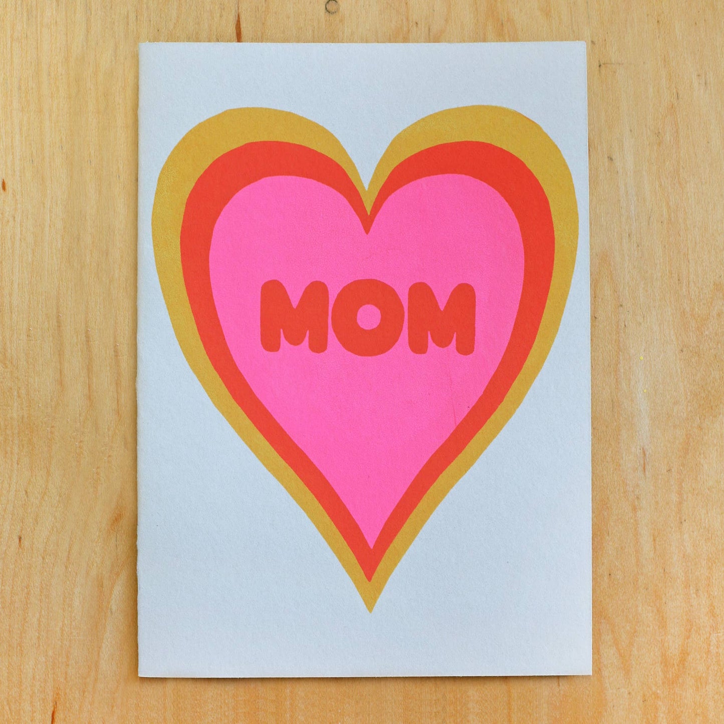 MOM HEART SHADOW GREETING CARD