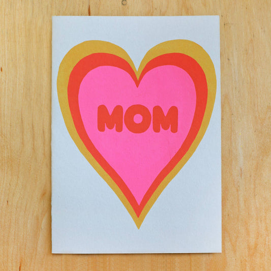 MOM HEART SHADOW GREETING CARD