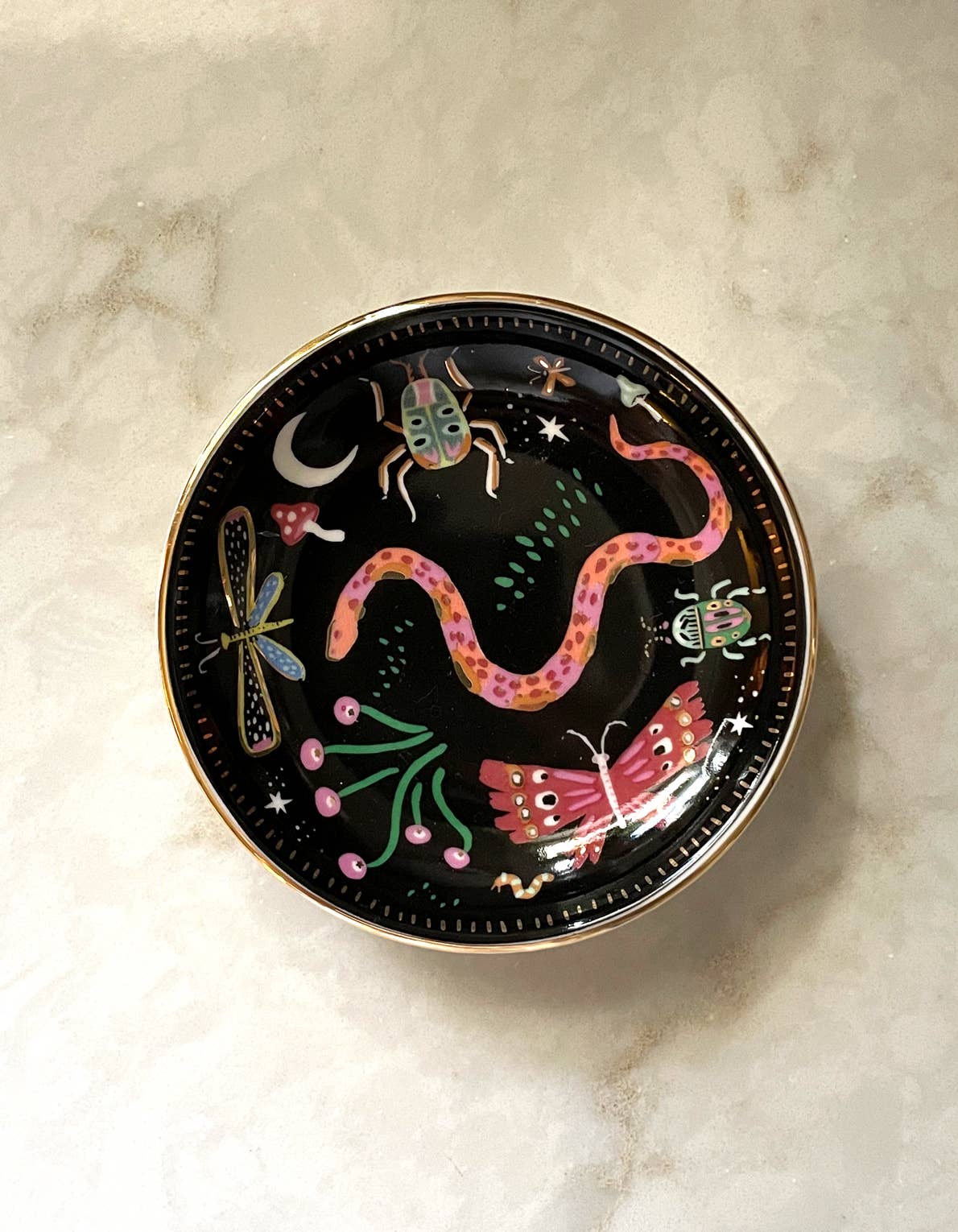 Porcelain Trinket Dish | Midnight Garden | Idlewild Co.