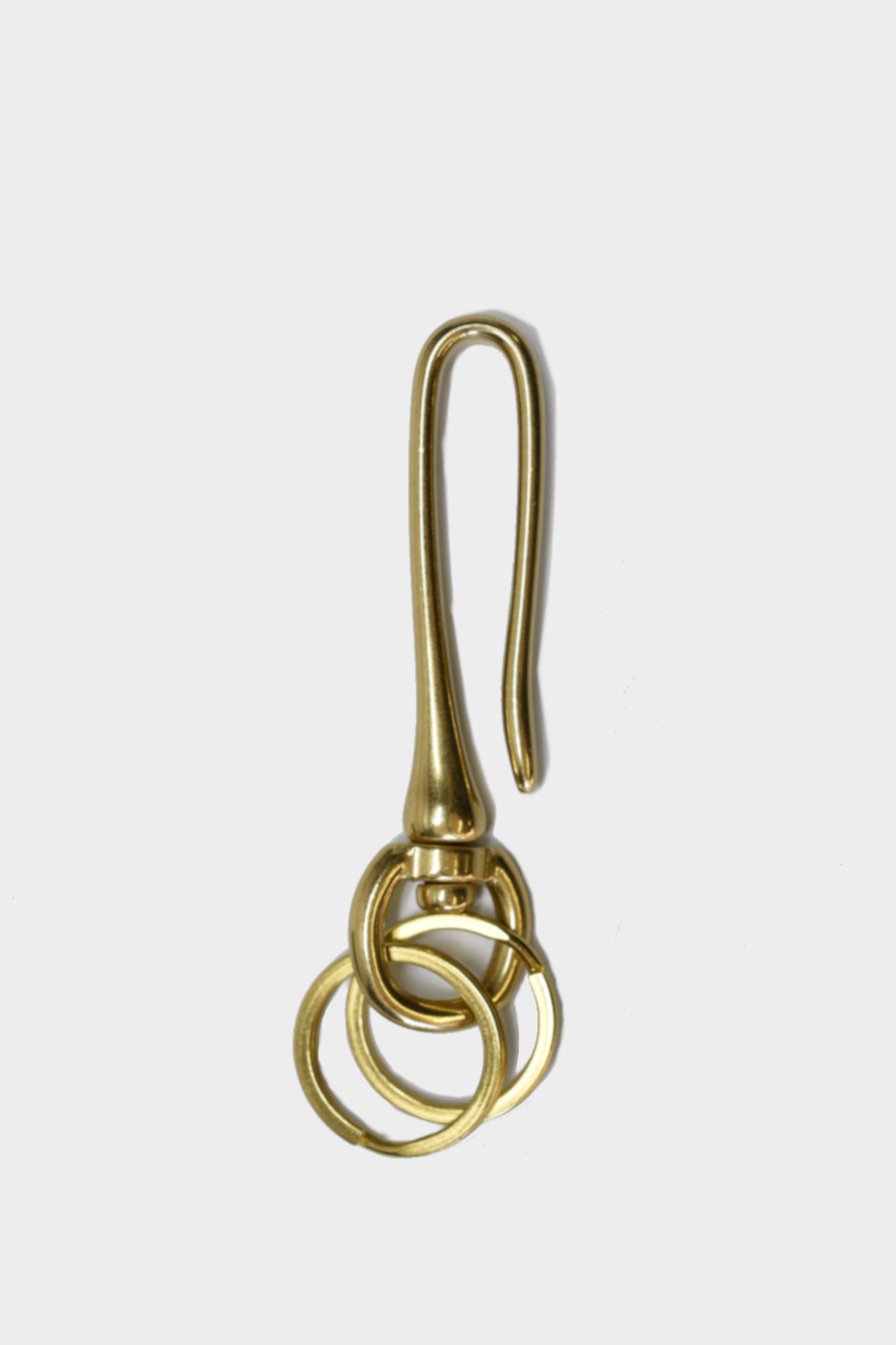 Curated Basics | Large Brass Swivel Hook Keychain