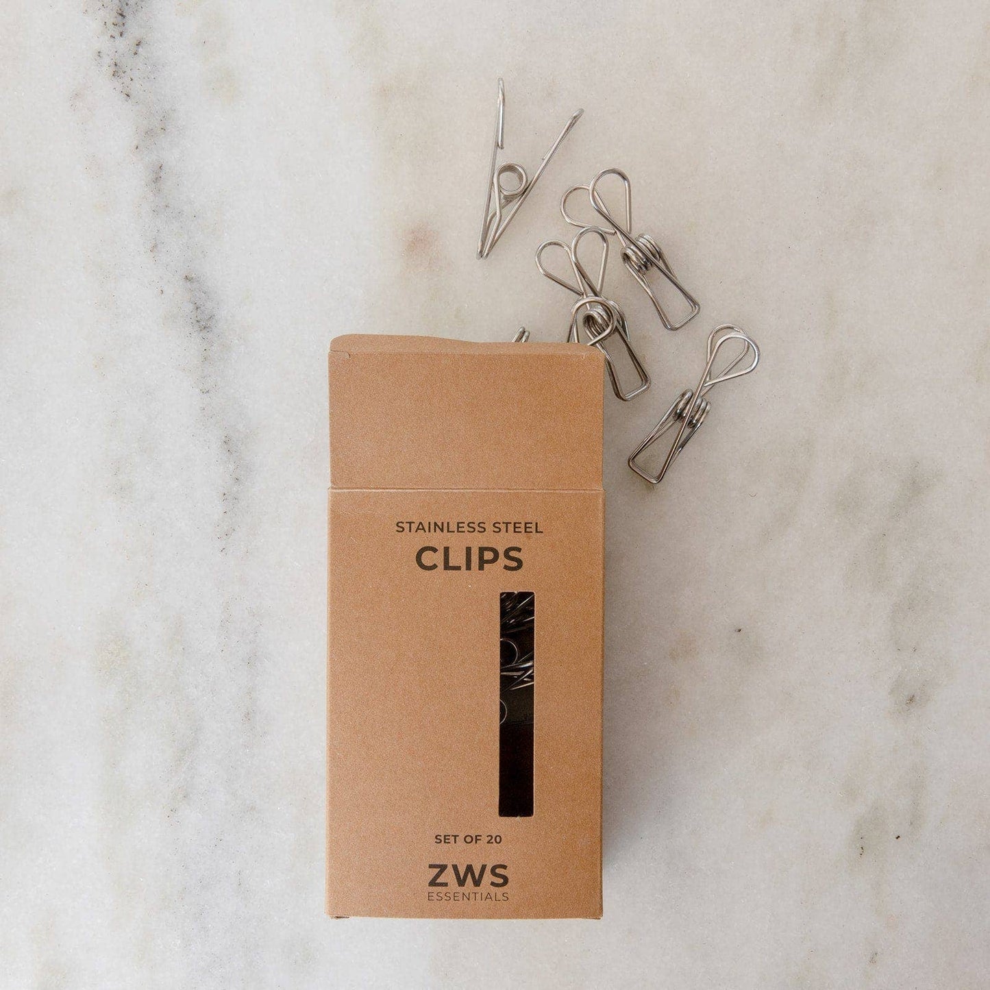 ZWS Essentials | Stainless Steel Clips - Laundry Pegs, Clothespins