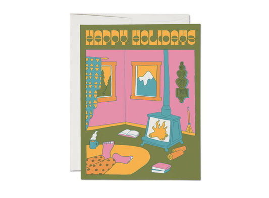 Red Cap Cards | Fireside holiday greeting card