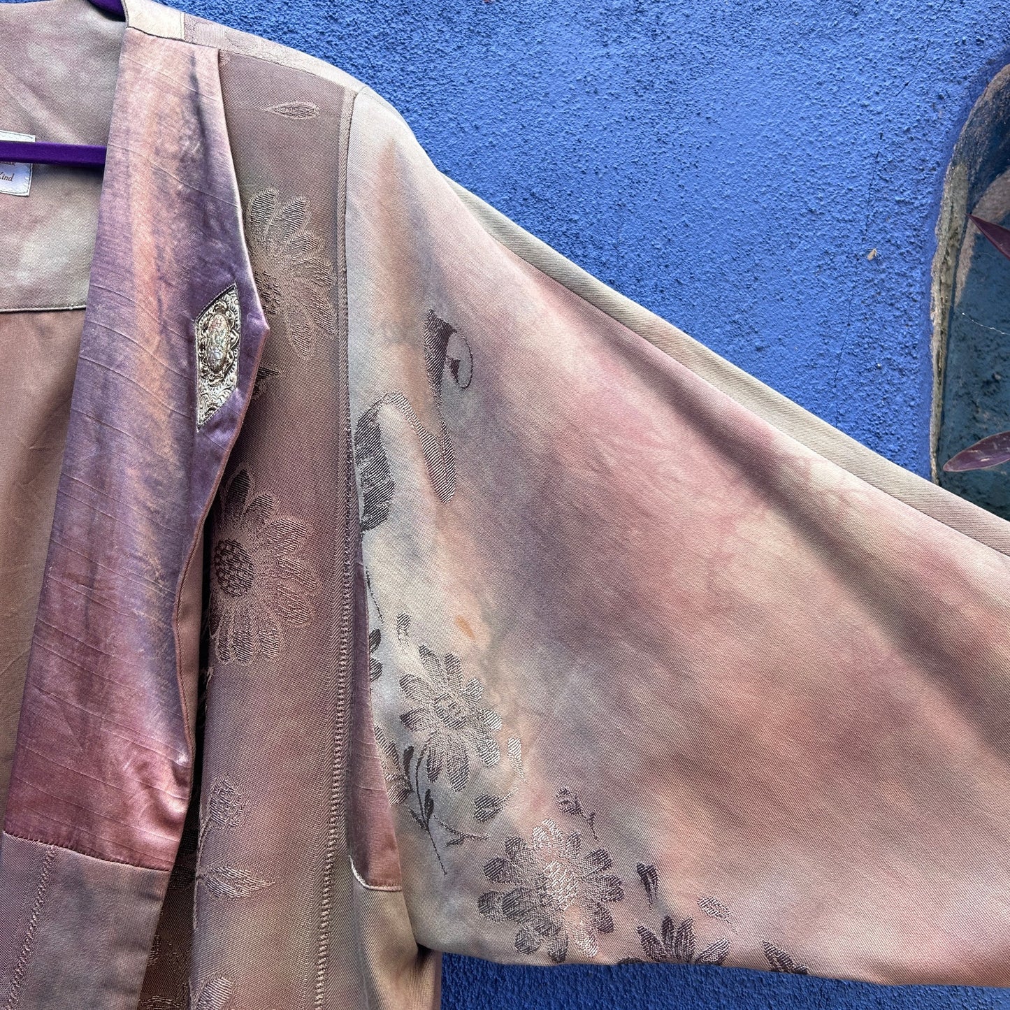 spain in america antique damask bespoke lagenlook duster