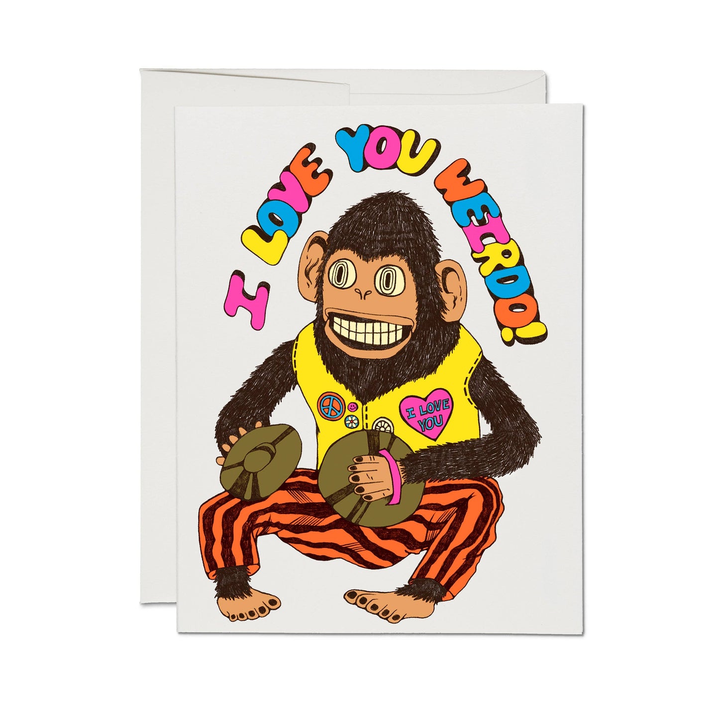 Love You Weirdo greeting card | Red Cap Cards