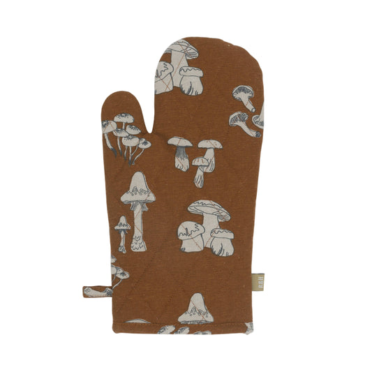 Brown Mushroom Quilted Oven Glove | Raine & Humble