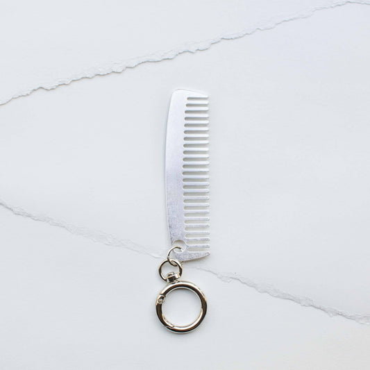 Tiepology | Metal Mini Comb Keychain Bag Charm