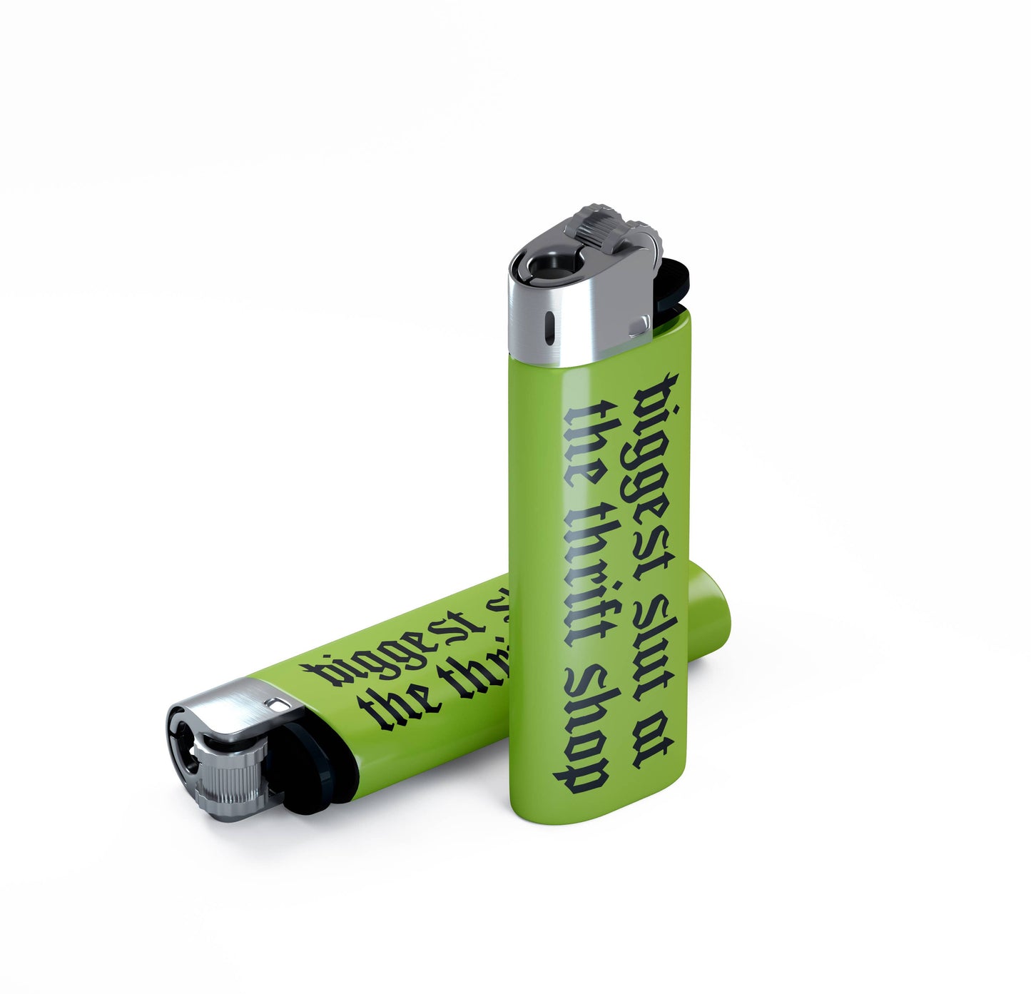 Biggest Slut At The Thrift Shop Brat Green Lighter | jeganmones