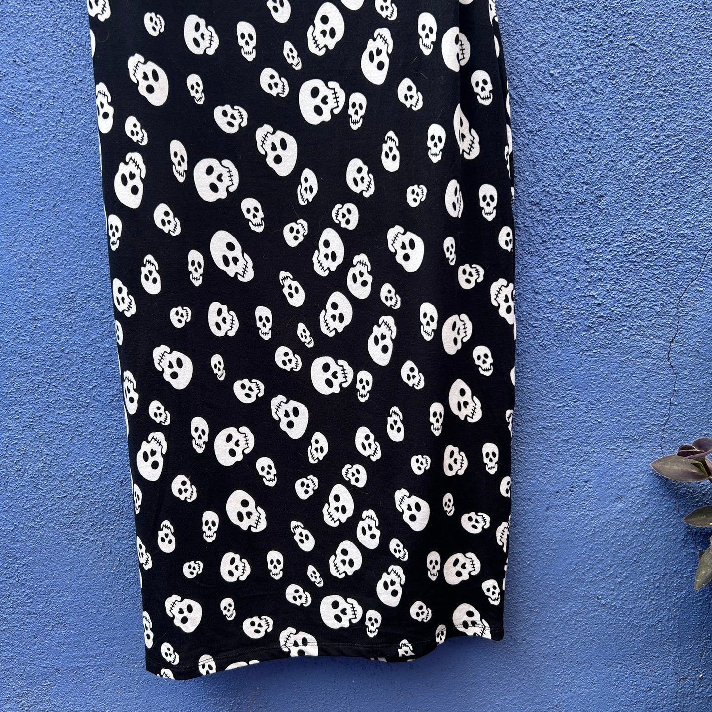 unique vintage skull print bodycon dress with mockneck