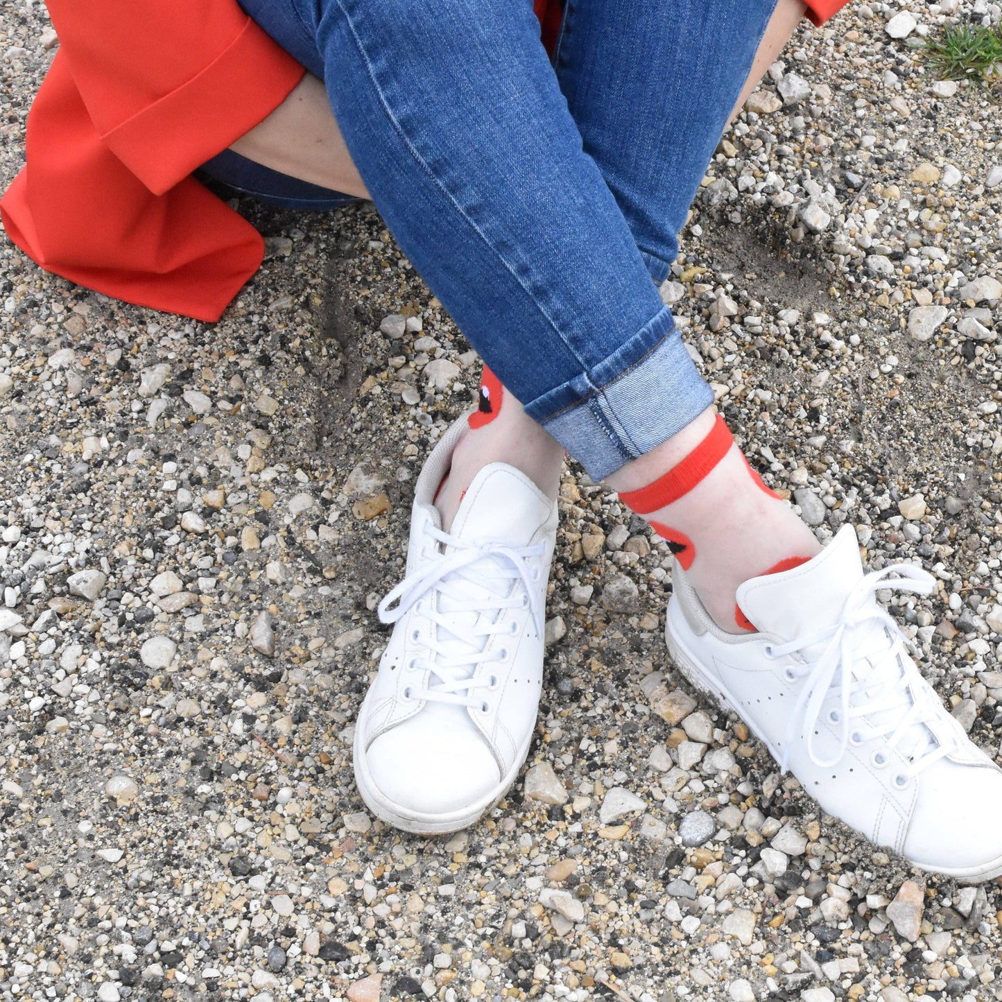 sockette | Women's novelty socks with red lips