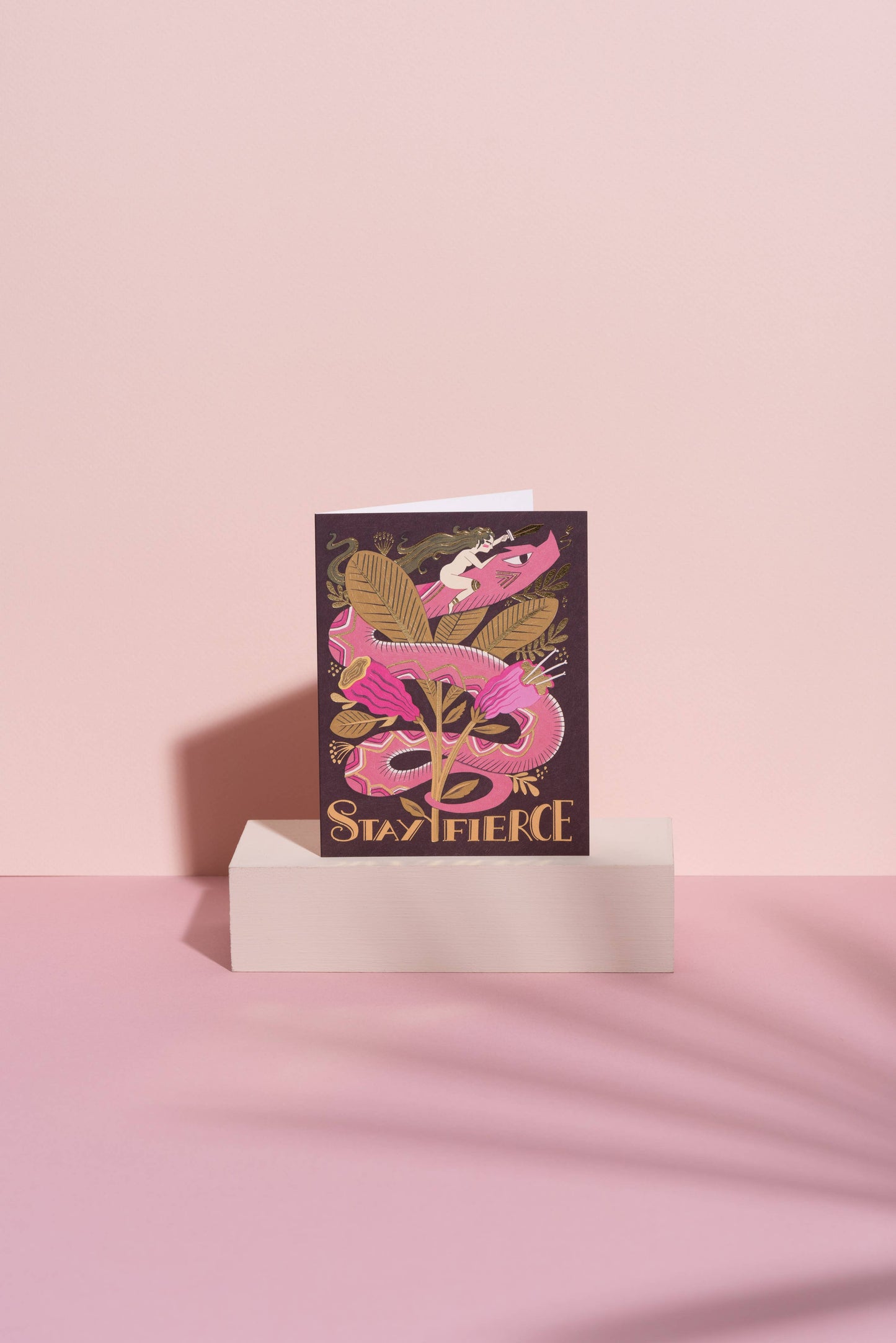 Fierce Snake friendship greeting card | Red Cap Cards