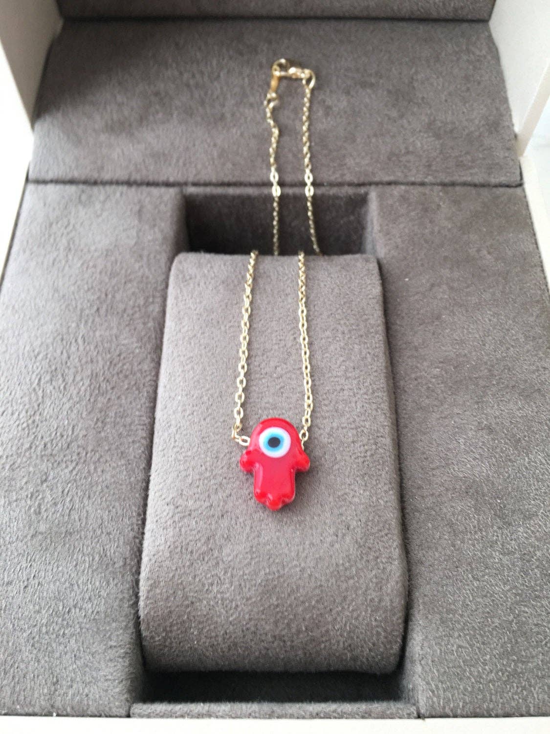Opal Hamsa and Evil Eye Necklace | Evileyefavor