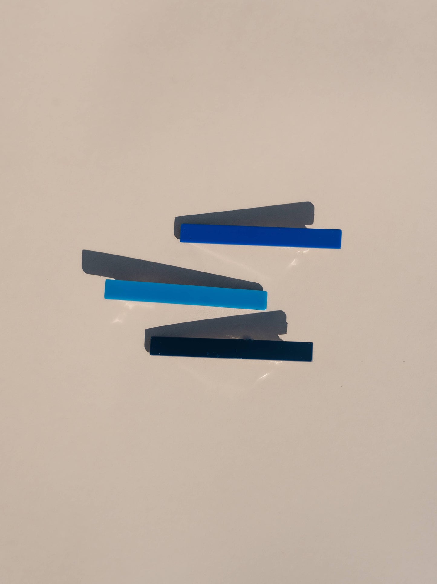 Evie | Alligator Hair Clips | Blue Tones | NAT + NOOR