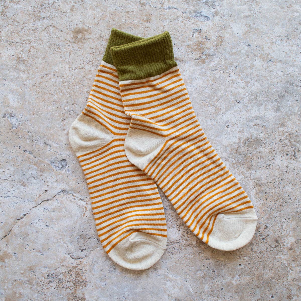 2 Tone Stripe Casual Socks | Tiepology
