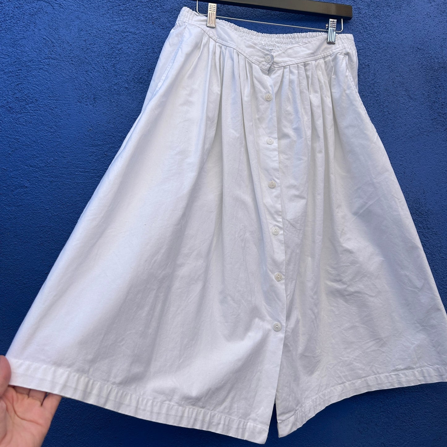 80s headliners white cotton skirt