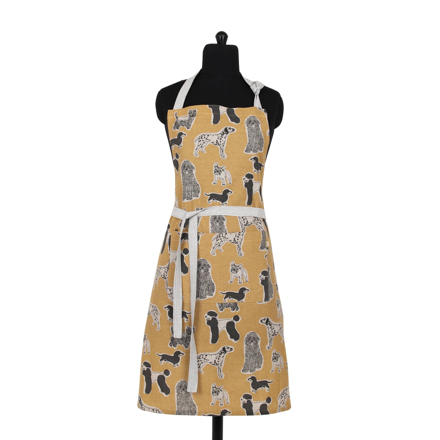 Yellow Dog Apron Print Standard Tie Style | Raine & Humble