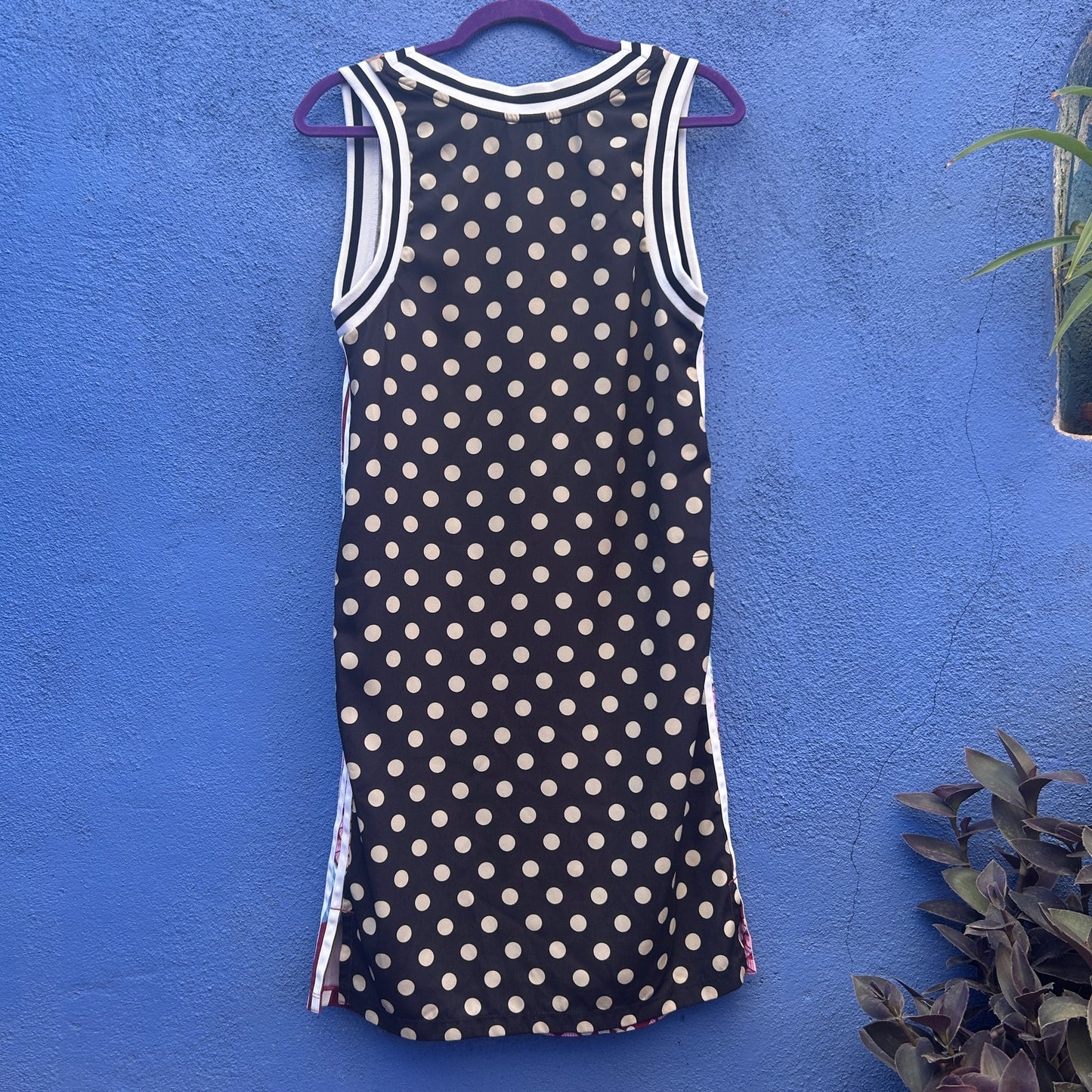adidas pineapple and polka dot sleeveless dress