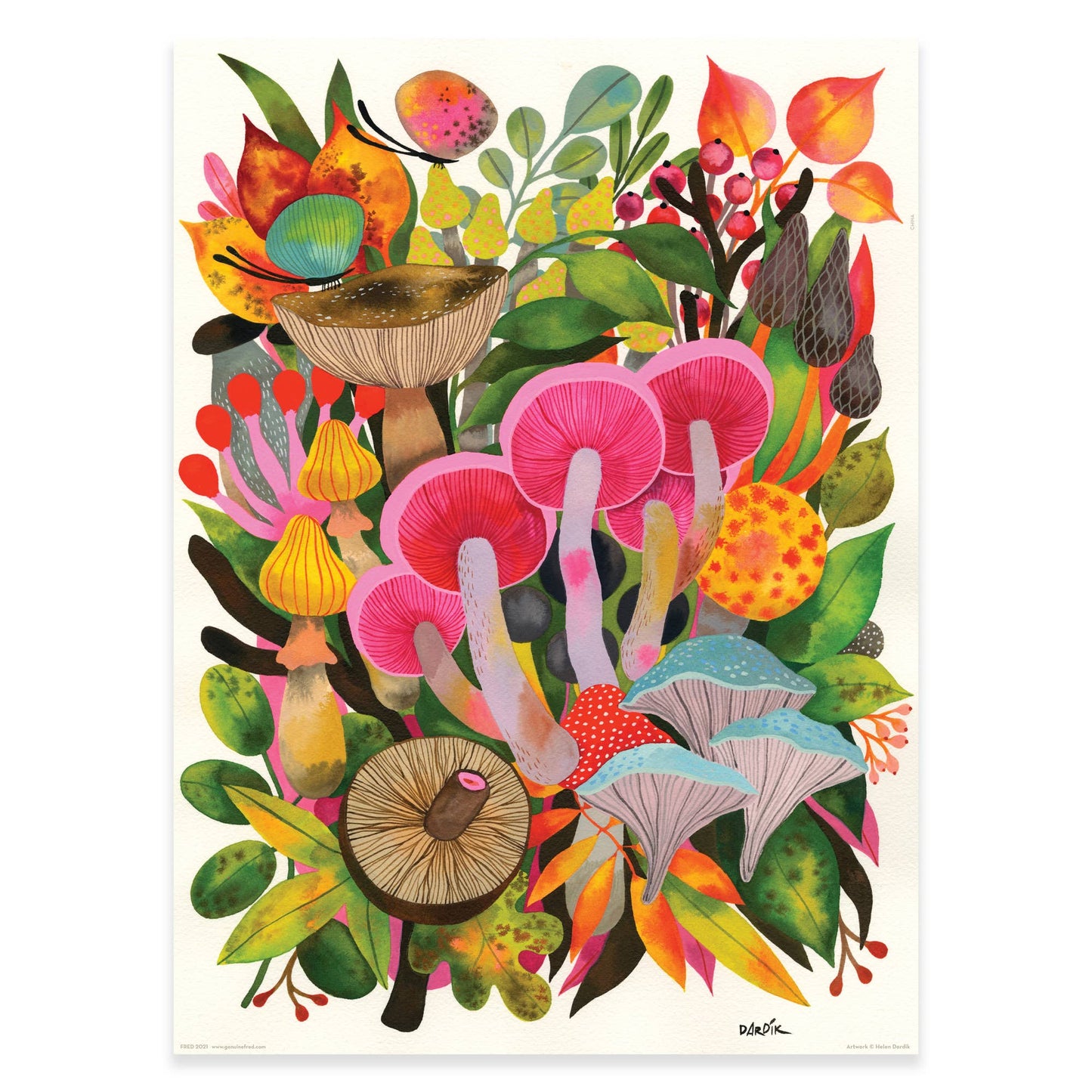 Dardik Mushrooms Puzzle 500 Pc  | Fred & Friends