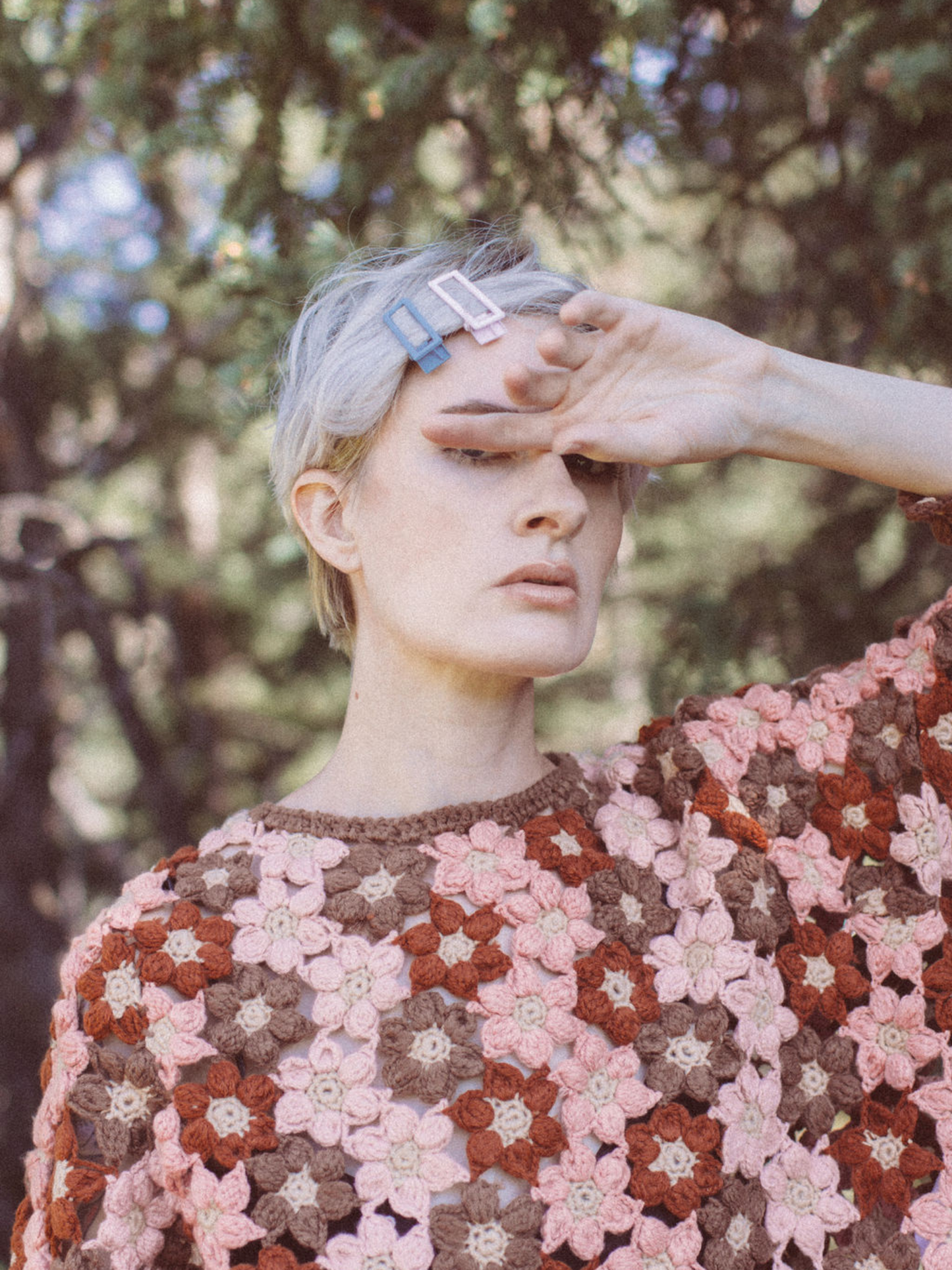 Lu Lu | Lilac + Blue | Alligator Hair Clip | NAT + NOOR