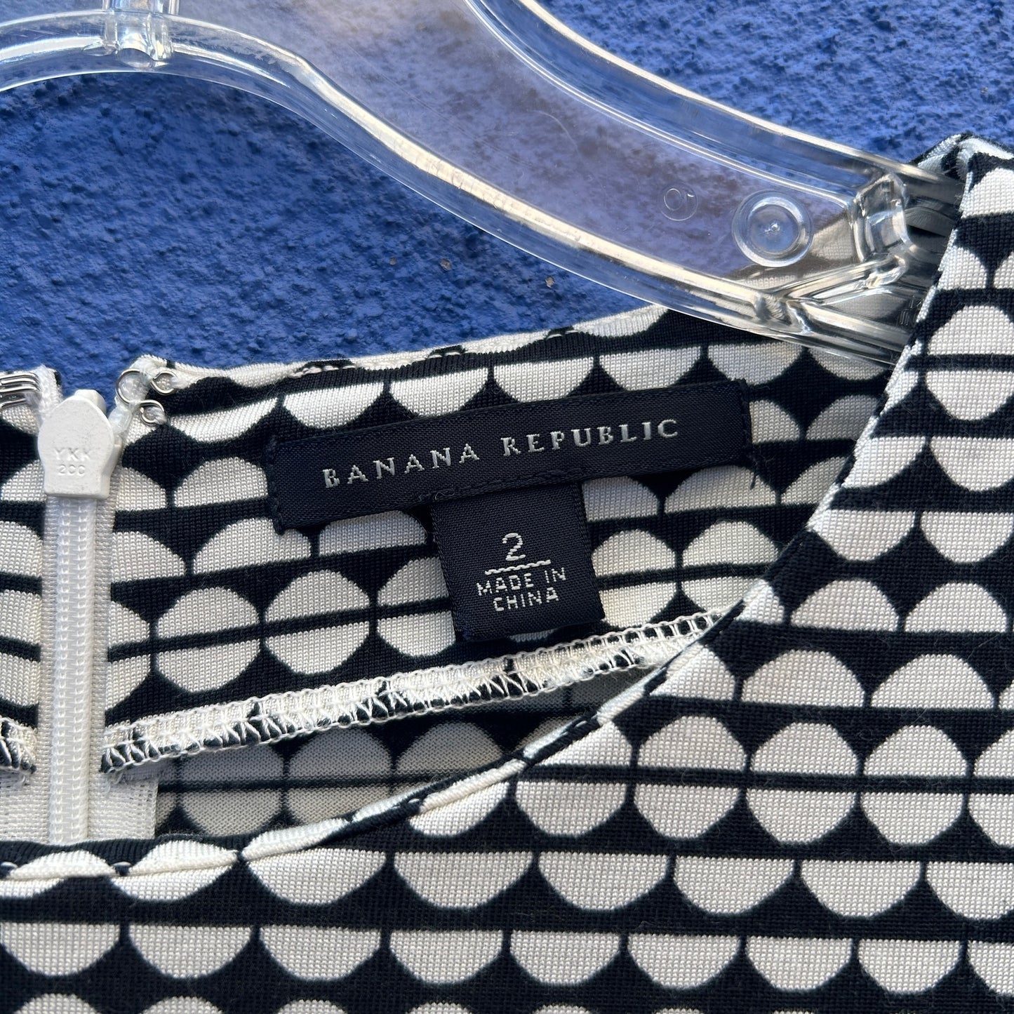 banana republic black and creamy white bodycon dress