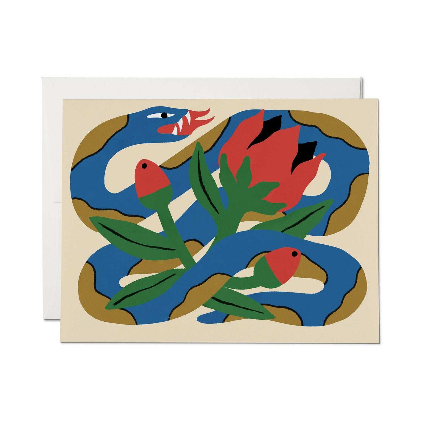 Snake and Rose | Red Cap Cards
