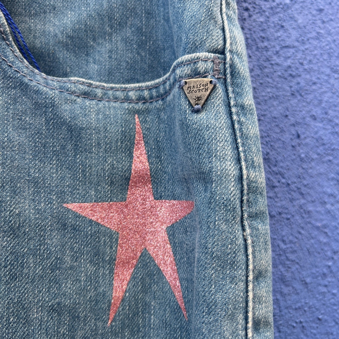 scotch & soda maison scotch johnny boyfriend star print jeans