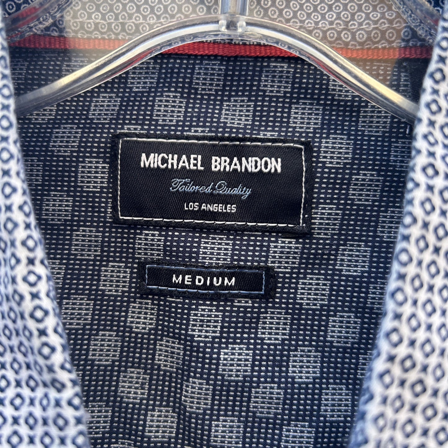 michael brandon los angeles short sleeve button up