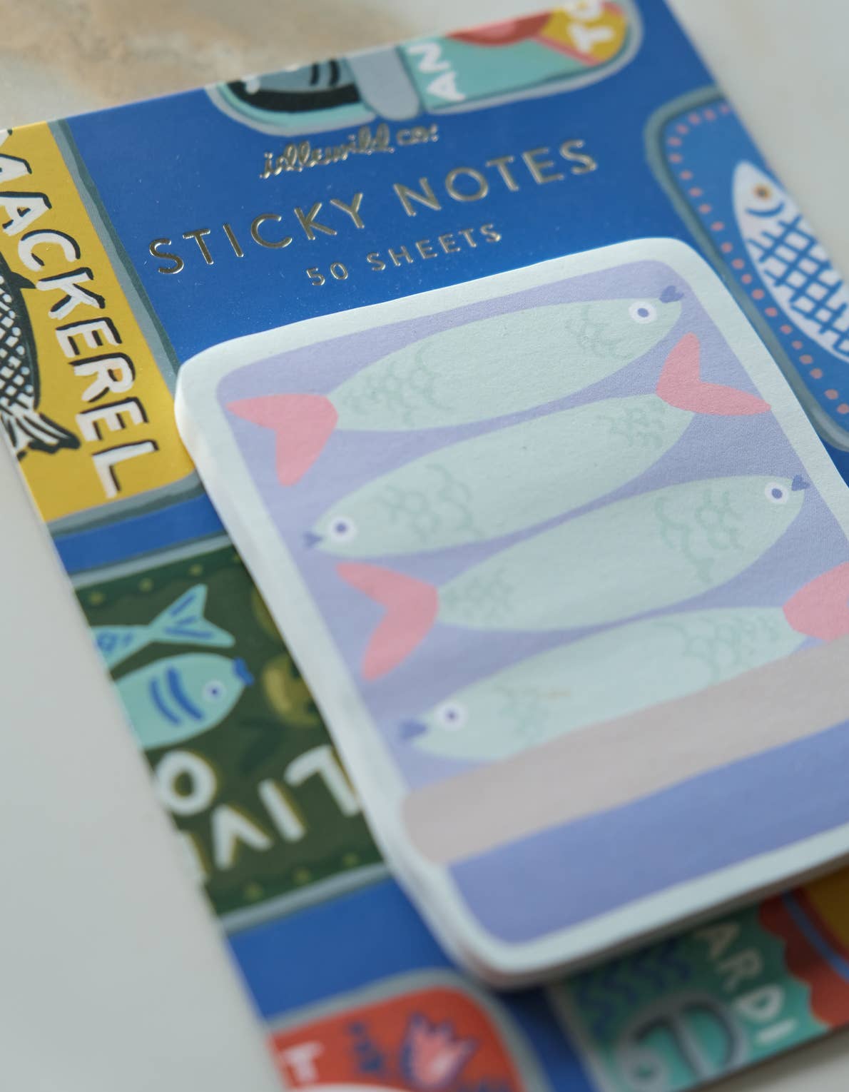Die-Cut Sticky Notepad | Tinned Fish | Idlewild Co.