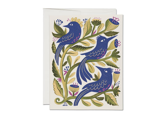 Purple Birds everyday greeting card | Red Cap Cards
