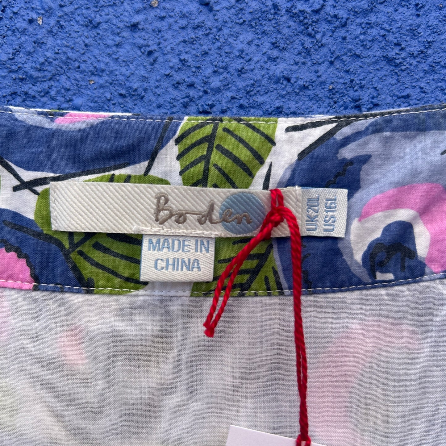 boden abstract floral print sleeveless cotton dress