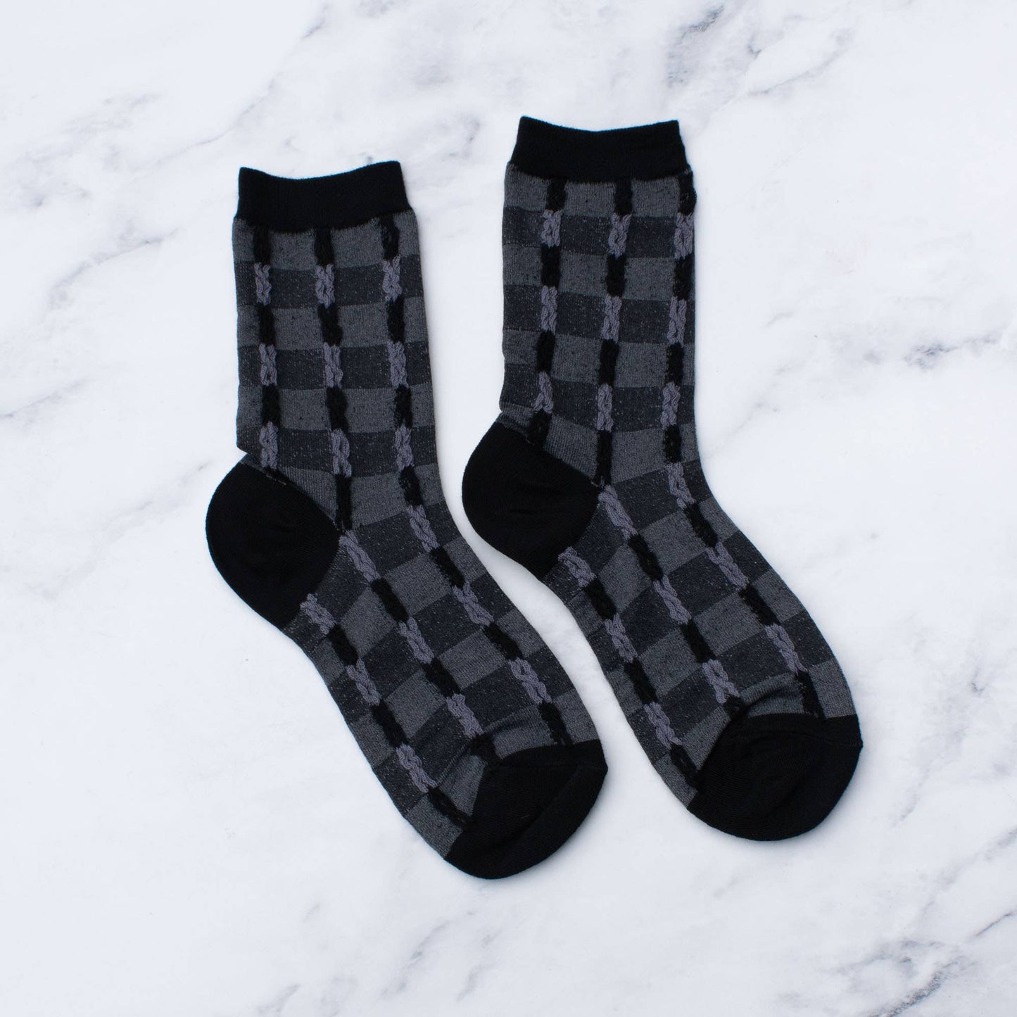 Tiepology | Vintage Checkerboard Twist Socks